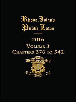 cover image of Rhode Island Public Laws